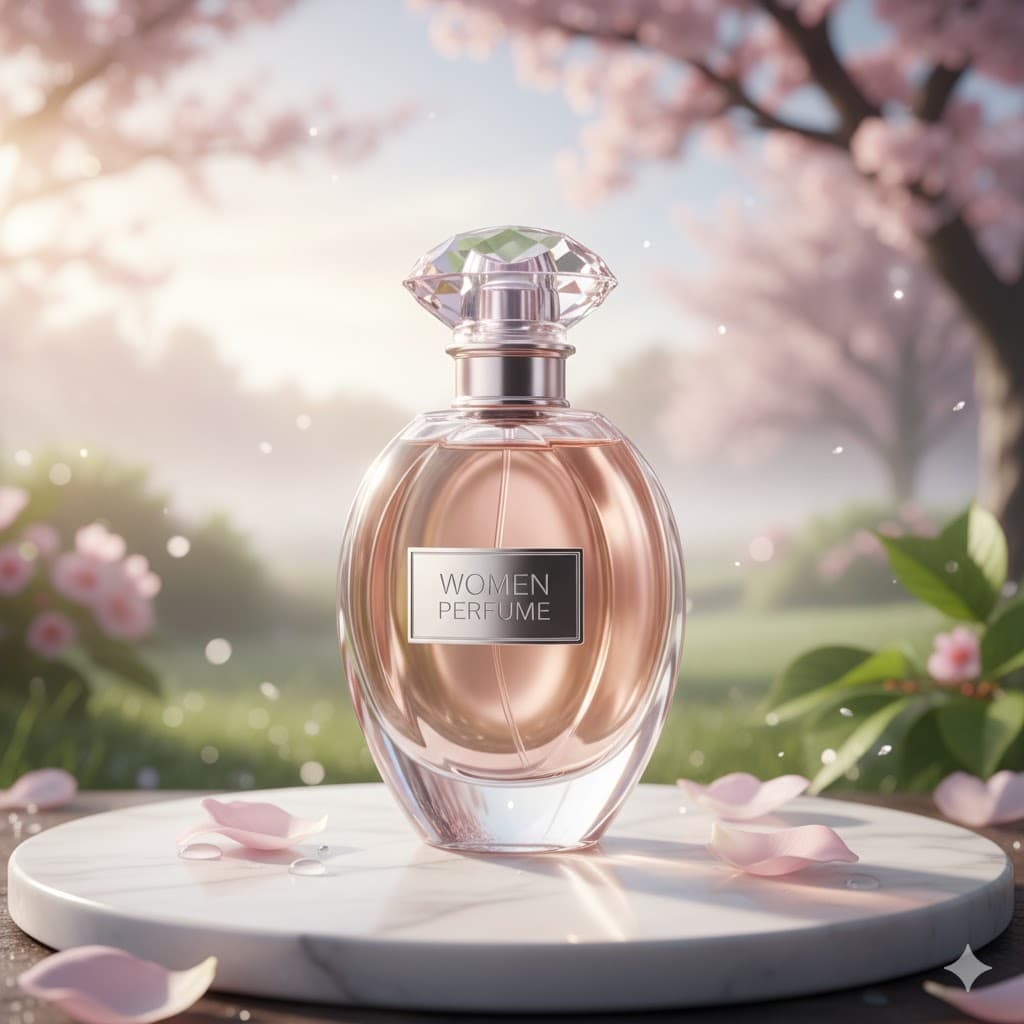 Elegant background for Women's Perfume Collection